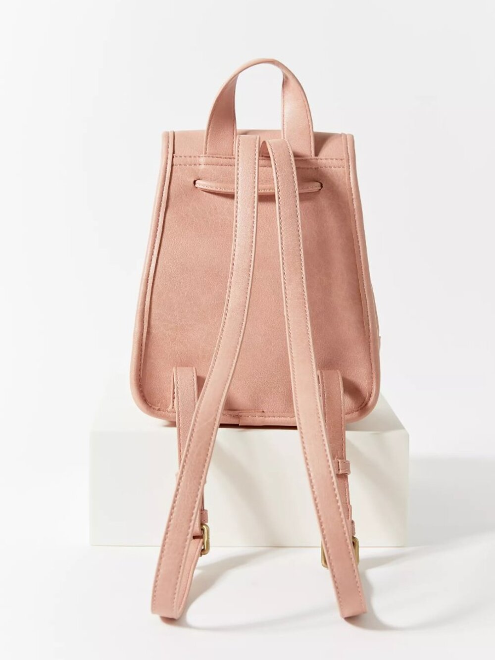 FREE PEOPLE Josie Blush Pink Faux Leather Mini Backpack - Picture 13 of 13